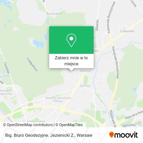 Mapa Big. Biuro Geodezyjne. Jezienicki Z.