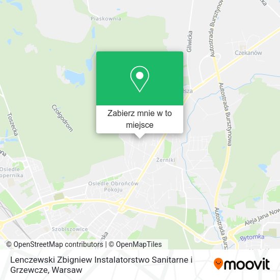 Mapa Lenczewski Zbigniew Instalatorstwo Sanitarne i Grzewcze