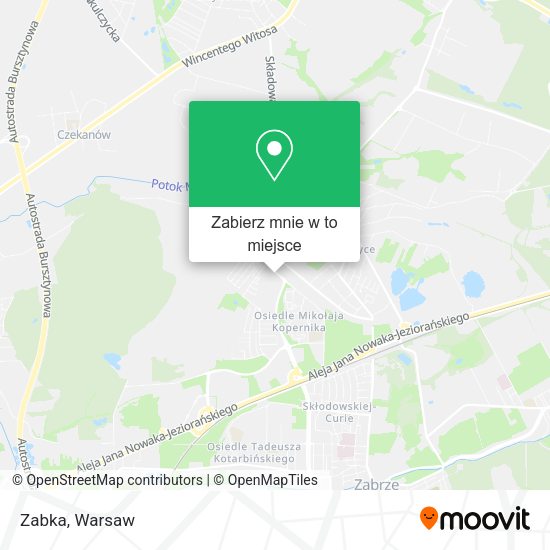 Mapa Zabka