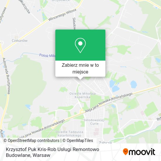 Mapa Krzysztof Puk Kris-Rob Usługi Remontowo Budowlane