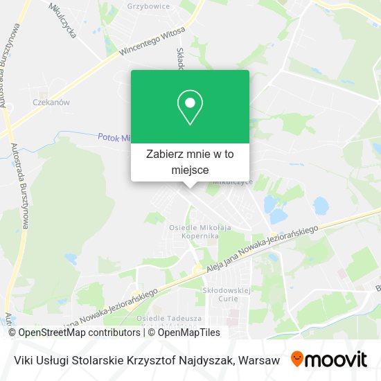 Mapa Viki Usługi Stolarskie Krzysztof Najdyszak