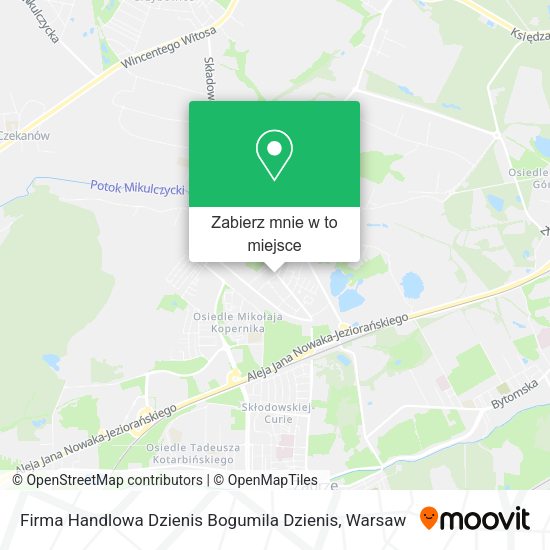 Mapa Firma Handlowa Dzienis Bogumila Dzienis