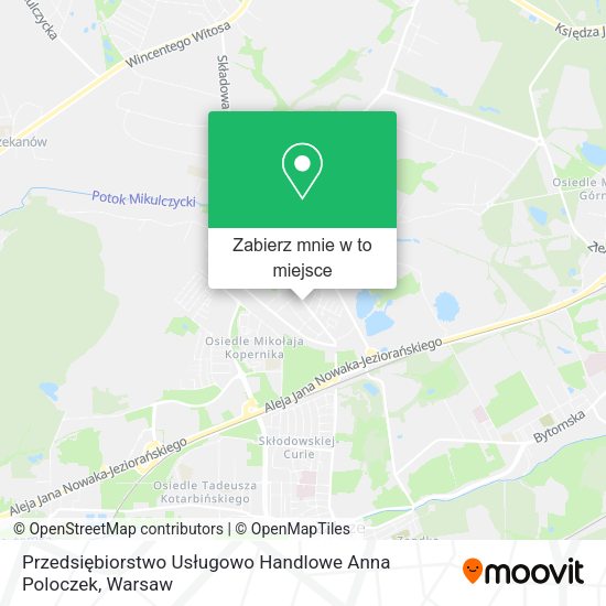 Mapa Przedsiębiorstwo Usługowo Handlowe Anna Poloczek