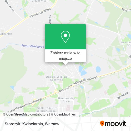 Mapa Storczyk. Kwiaciarnia