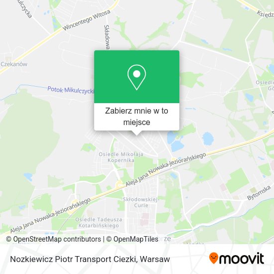 Mapa Nozkiewicz Piotr Transport Ciezki