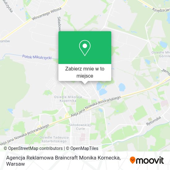 Mapa Agencja Reklamowa Braincraft Monika Kornecka