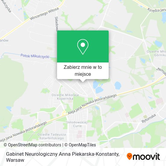 Mapa Gabinet Neurologiczny Anna Piekarska-Konstanty