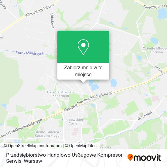 Mapa Przedsiębiorstwo Handlowo Us3ugowe Kompresor Serwis