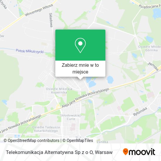 Mapa Telekomunikacja Alternatywna Sp z o O