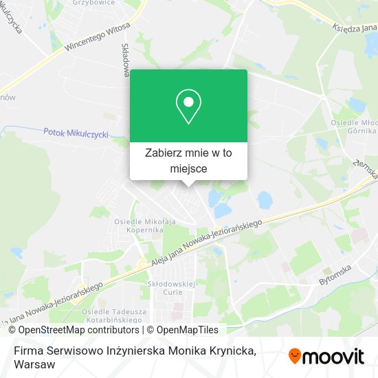 Mapa Firma Serwisowo Inżynierska Monika Krynicka