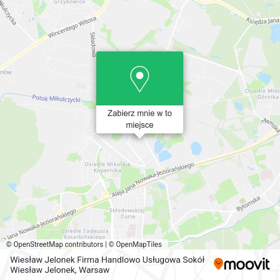 Mapa Wiesław Jelonek Firma Handlowo Usługowa Sokół Wiesław Jelonek