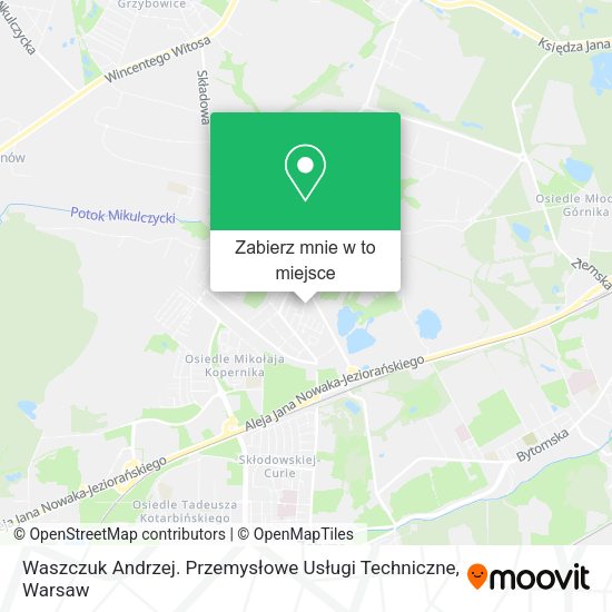 Mapa Waszczuk Andrzej. Przemysłowe Usługi Techniczne