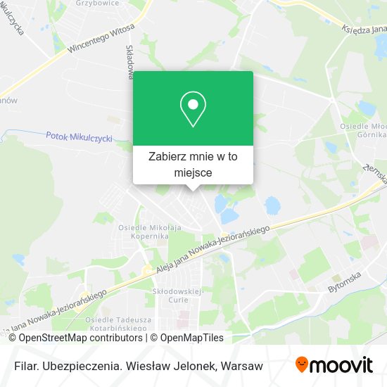 Mapa Filar. Ubezpieczenia. Wiesław Jelonek