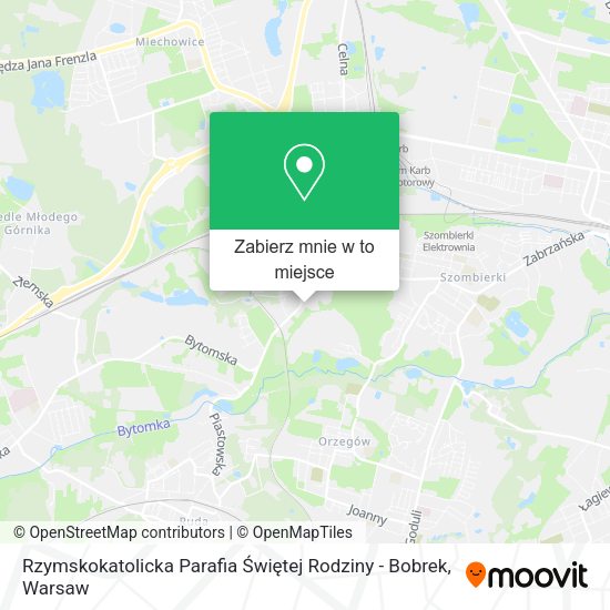 Mapa Rzymskokatolicka Parafia Świętej Rodziny - Bobrek