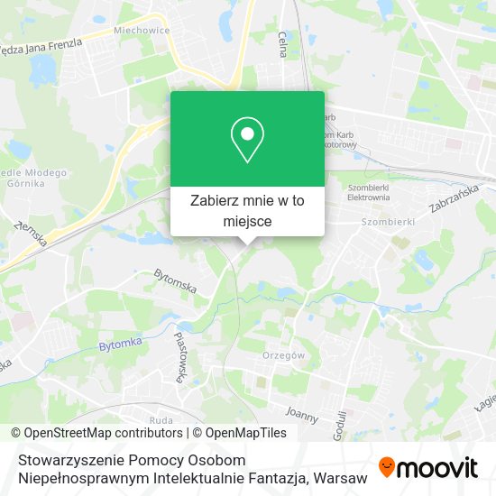 Mapa Stowarzyszenie Pomocy Osobom Niepełnosprawnym Intelektualnie Fantazja