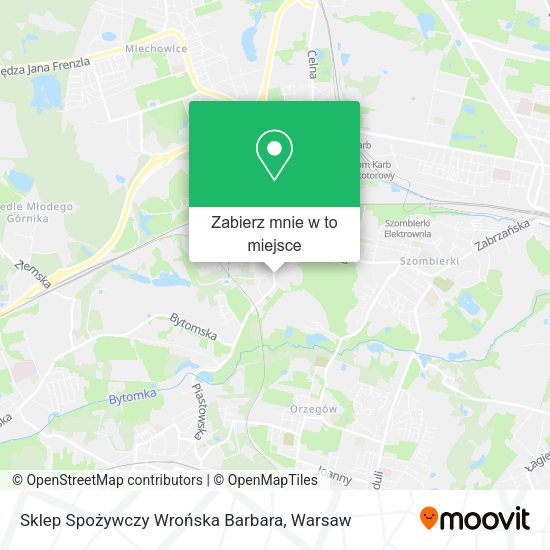 Mapa Sklep Spożywczy Wrońska Barbara