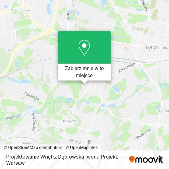 Mapa Projektowanie Wnętrz Dąbrowska Iwona Projekt