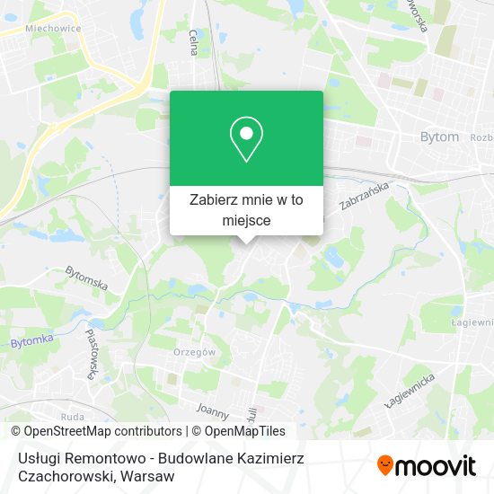 Mapa Usługi Remontowo - Budowlane Kazimierz Czachorowski