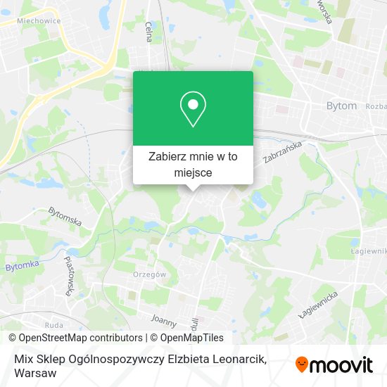 Mapa Mix Sklep Ogólnospozywczy Elzbieta Leonarcik