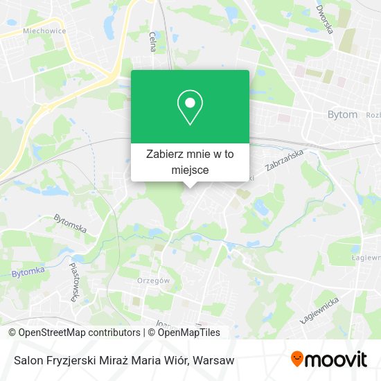 Mapa Salon Fryzjerski Miraż Maria Wiór