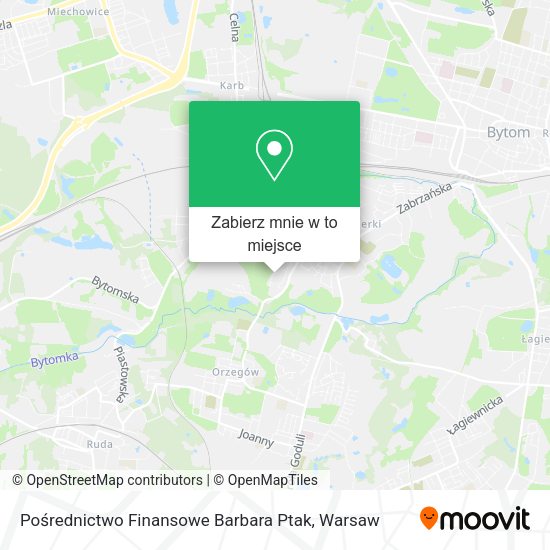 Mapa Pośrednictwo Finansowe Barbara Ptak