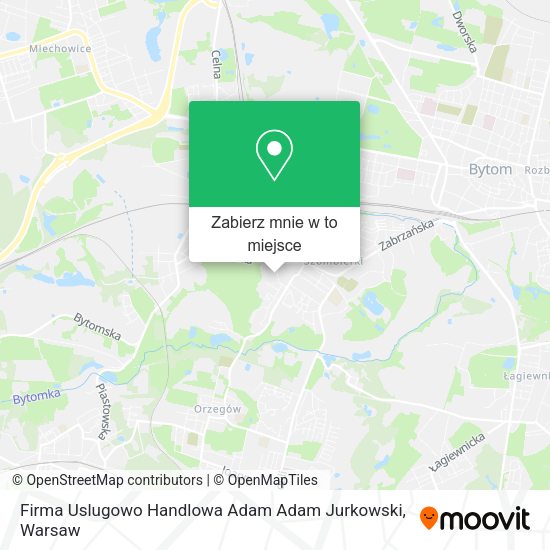 Mapa Firma Uslugowo Handlowa Adam Adam Jurkowski