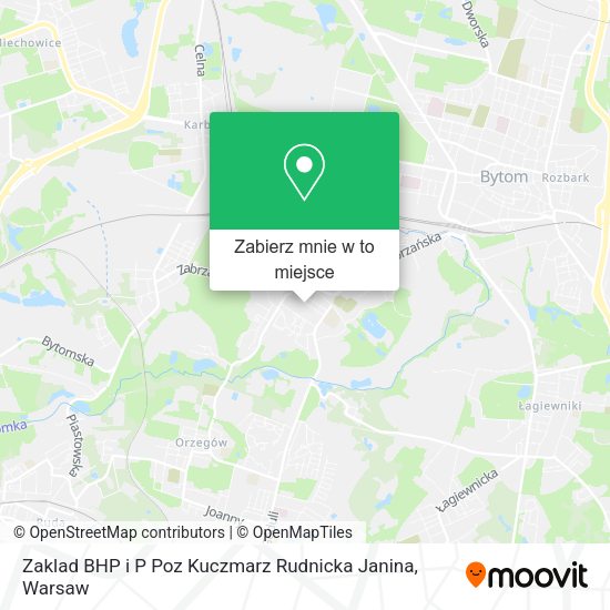 Mapa Zaklad BHP i P Poz Kuczmarz Rudnicka Janina