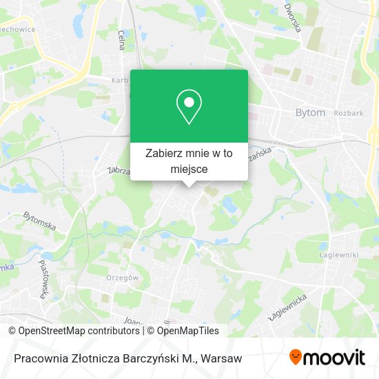 Mapa Pracownia Złotnicza Barczyński M.