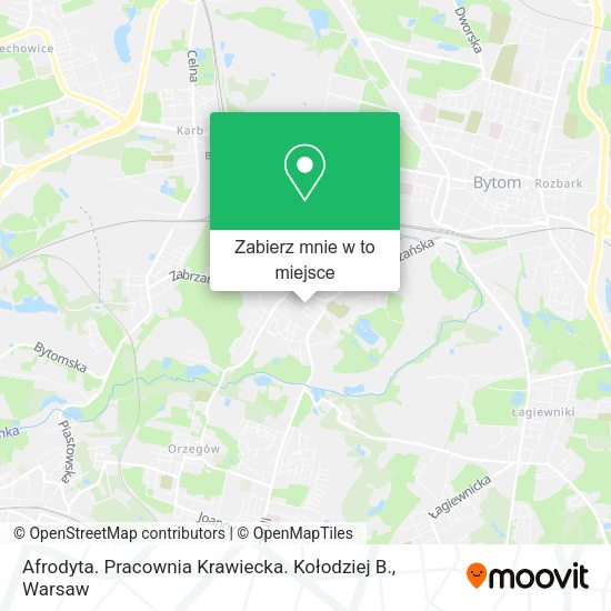 Mapa Afrodyta. Pracownia Krawiecka. Kołodziej B.