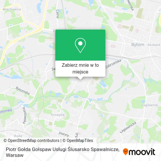 Mapa Piotr Gołda Gołspaw Usługi Ślusarsko Spawalnicze