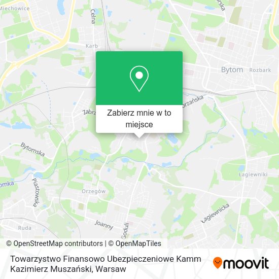 Mapa Towarzystwo Finansowo Ubezpieczeniowe Kamm Kazimierz Muszański