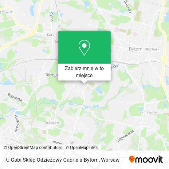 Mapa U Gabi Sklep Odzieżowy Gabriela Bytom