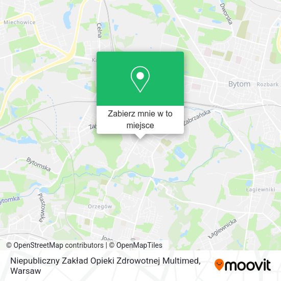 Mapa Niepubliczny Zakład Opieki Zdrowotnej Multimed