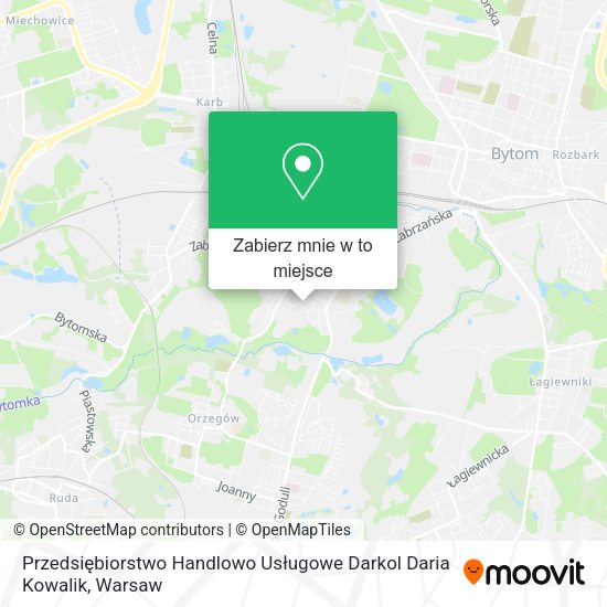 Mapa Przedsiębiorstwo Handlowo Usługowe Darkol Daria Kowalik