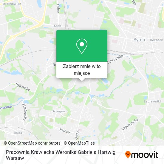 Mapa Pracownia Krawiecka Weronika Gabriela Hartwig