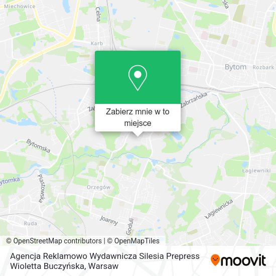 Mapa Agencja Reklamowo Wydawnicza Silesia Prepress Wioletta Buczyńska