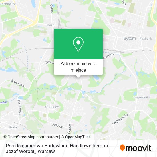 Mapa Przedsiębiorstwo Budowlano Handlowe Remtex Józef Worobij