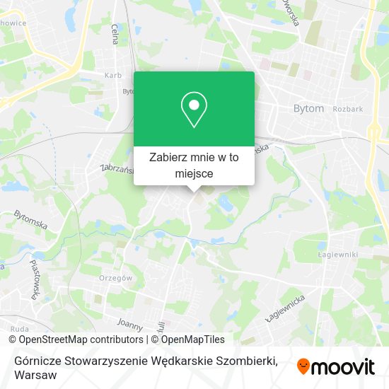 Mapa Górnicze Stowarzyszenie Wędkarskie Szombierki