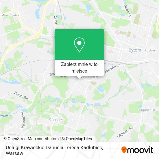 Mapa Usługi Krawieckie Danusia Teresa Kadłubiec