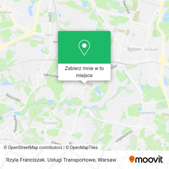 Mapa Rzyla Franciszek. Usługi Transportowe