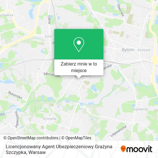 Mapa Licencjonowany Agent Ubezpieczeniowy Grażyna Szczypka