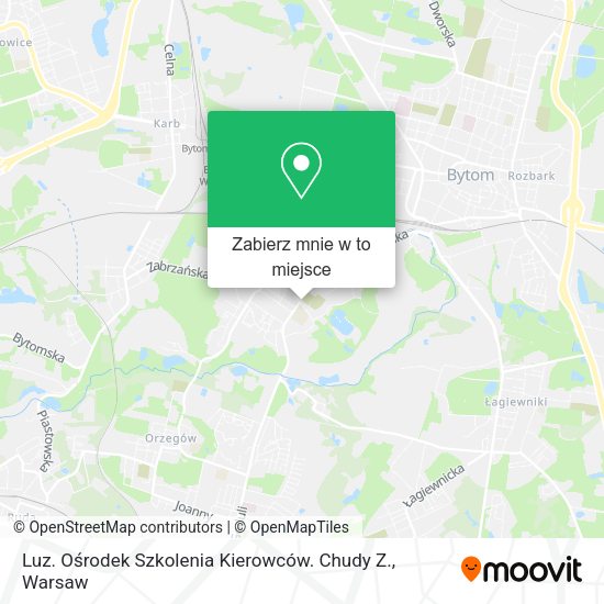 Mapa Luz. Ośrodek Szkolenia Kierowców. Chudy Z.