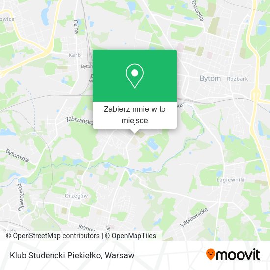 Mapa Klub Studencki Piekiełko