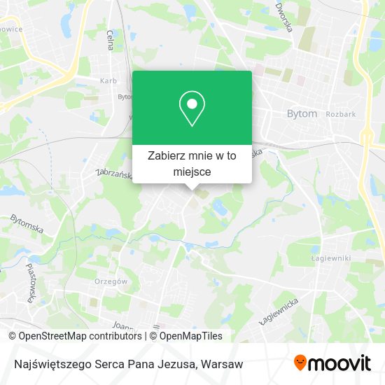 Mapa Najświętszego Serca Pana Jezusa