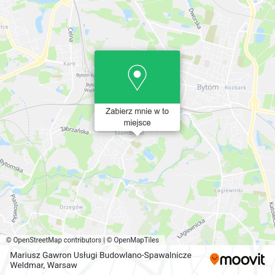 Mapa Mariusz Gawron Usługi Budowlano-Spawalnicze Weldmar