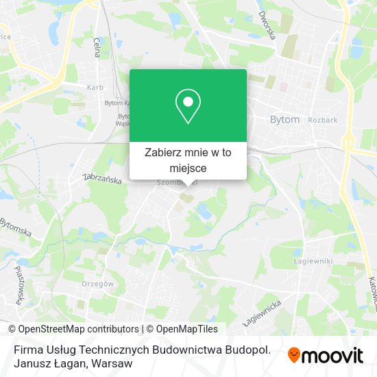 Mapa Firma Usług Technicznych Budownictwa Budopol. Janusz Łagan