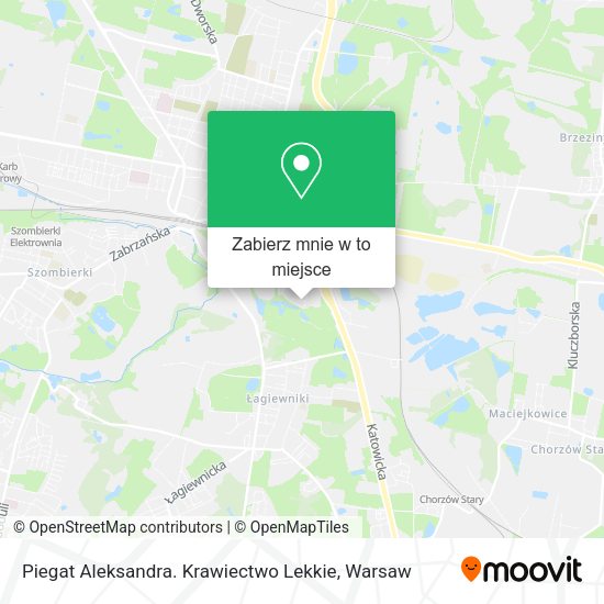 Mapa Piegat Aleksandra. Krawiectwo Lekkie