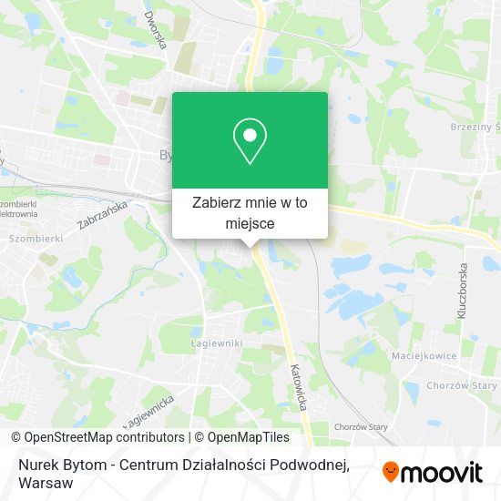 Mapa Nurek Bytom - Centrum Działalności Podwodnej