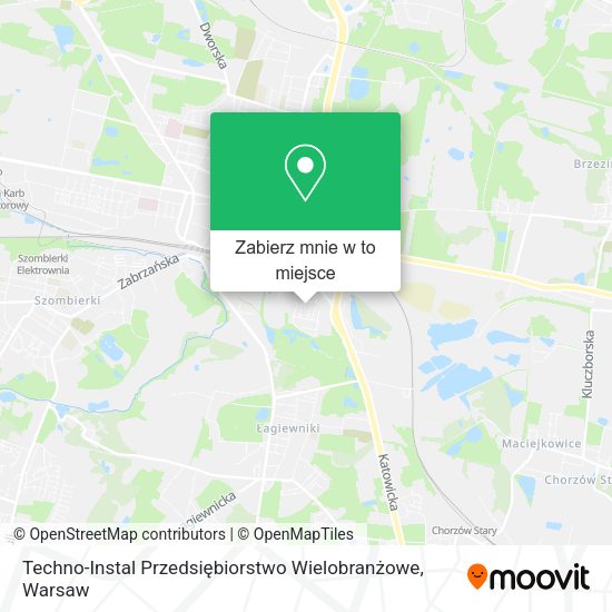 Mapa Techno-Instal Przedsiębiorstwo Wielobranżowe