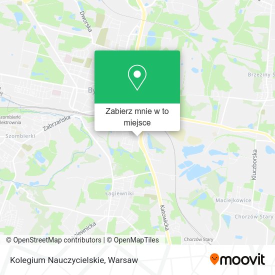 Mapa Kolegium Nauczycielskie